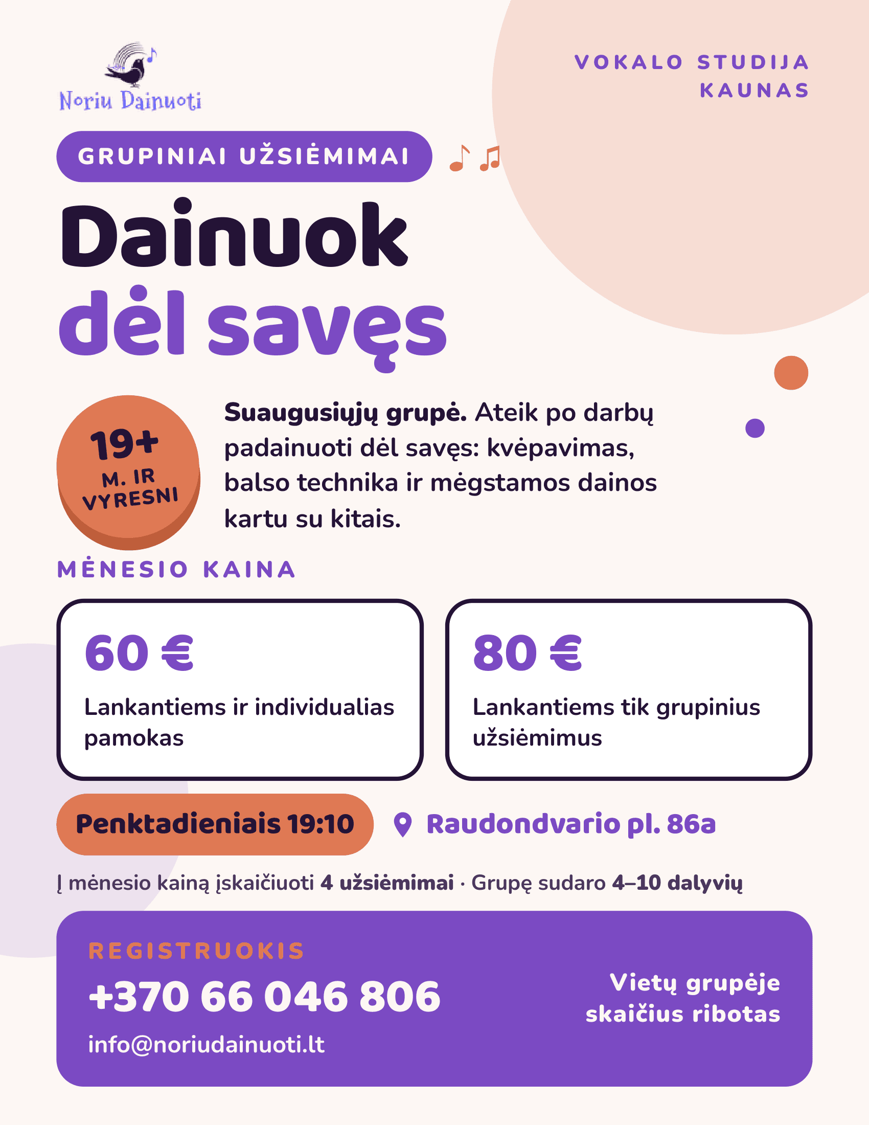 Suaugusieji grupės skrajutė